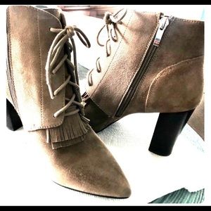 Tahari suede booties... size 8.5...